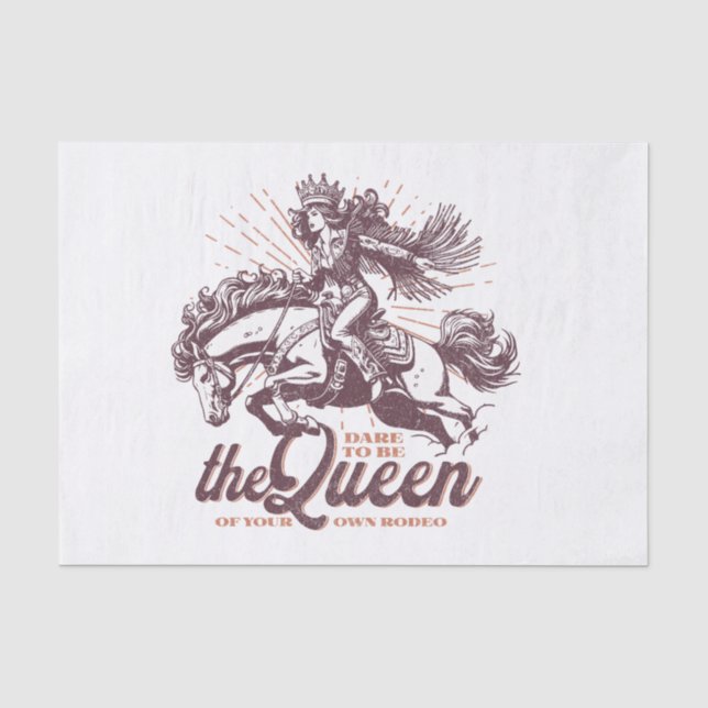 Papier Mousseline Tissu de découpage Rodeo Queen (Recto)