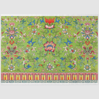 Papier Mousseline Tissu de découpage vert