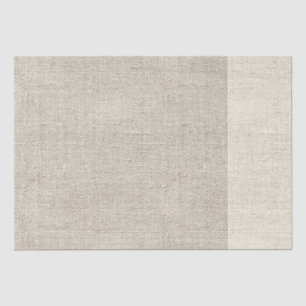 Papier Mousseline Tissu de lin deux tons Design naturel chic