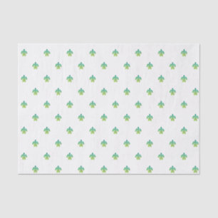 Papier Mousseline Tissu de tortue - vert