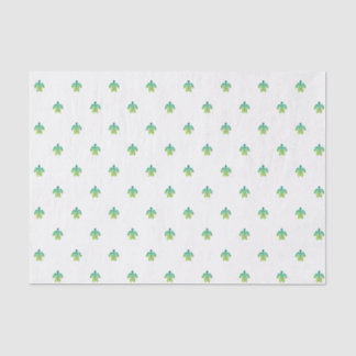 Papier Mousseline Tissu de tortue - vert