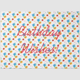 Papier Mousseline Tissu des voeux d'anniversaire