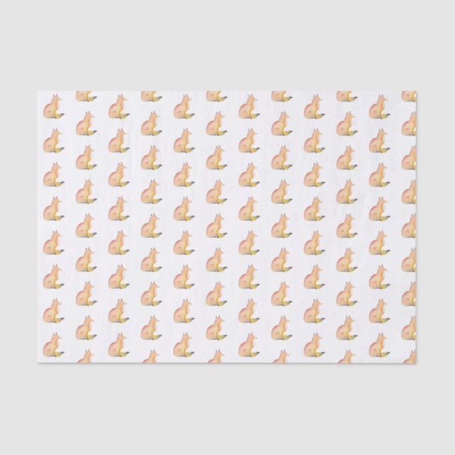 Papier Mousseline Tissu du Motif Fox Wraper Papper (Recto)