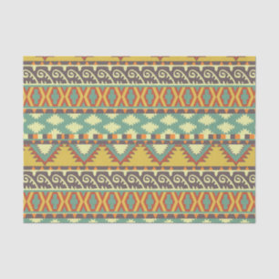 Papier Mousseline Tissu du parti motif tribal aztèque
