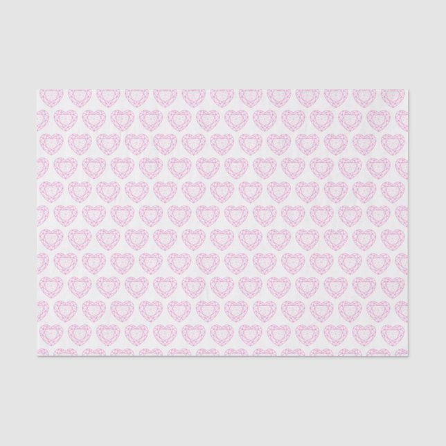 Papier Mousseline Tissu motif de la tourmaline rose (Recto)