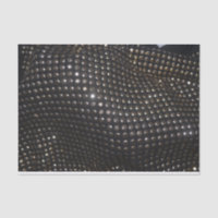 Tissu noir clouté par argent métallique