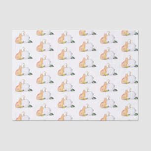 Papier Mousseline Tissu Papier Aquarelle Automne Motif bois
