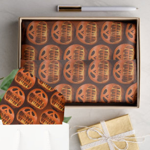 Papier Mousseline Tissu Papier cadeau emballage citrouille Halloween