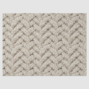 Papier Mousseline Tissu Tricoté Fil Tressé – Beige Chaud (2)