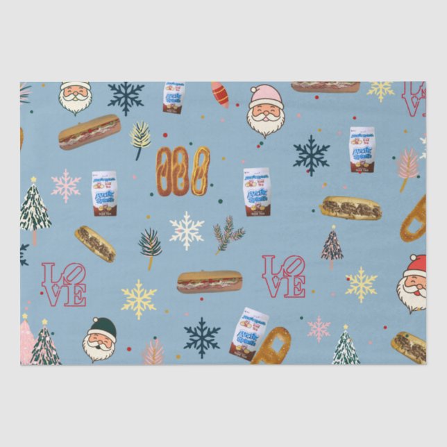 Papier Mousseline Tissue Paper-A Philly Christmas Story (Recto)