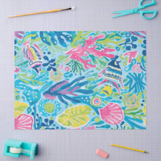Papier Mousseline Tissue paper in stylish graphic