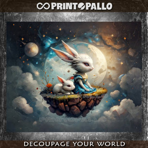 Papier Mousseline Toi et moi, les derniers lapins