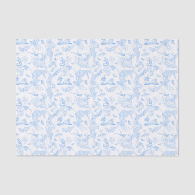 Papier Mousseline Toile de Chinoiserie de la Jungle de Preppy (Recto)