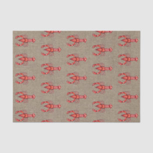 Papier Mousseline Toile de jute de Faux d'écrevisses d'aquarelle de