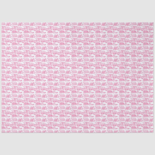 Papier Mousseline Toile rose WHEATEN Terrier (Recto)