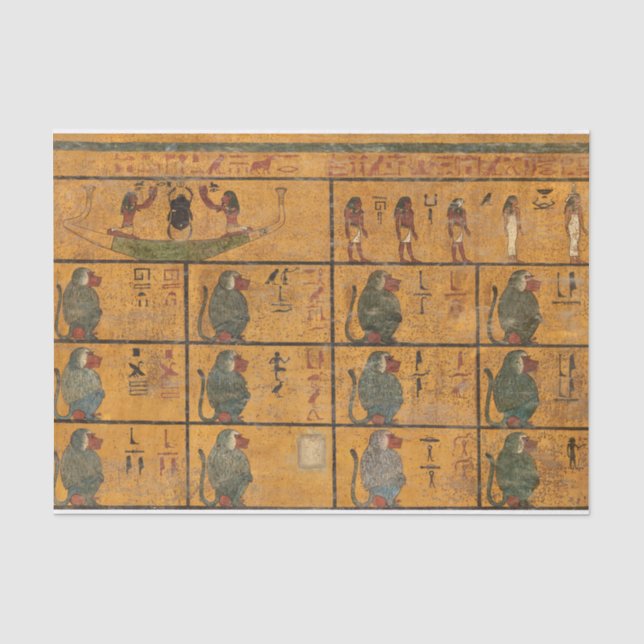 Papier Mousseline Tombeau de Toutankhamon, Mur de l'Ouest par histoi (Recto)