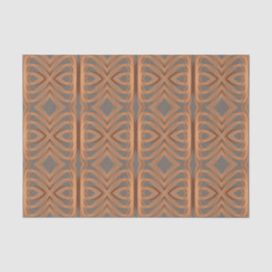Papier Mousseline Tone Terre Tribal Ruban Art Motif Abstrait