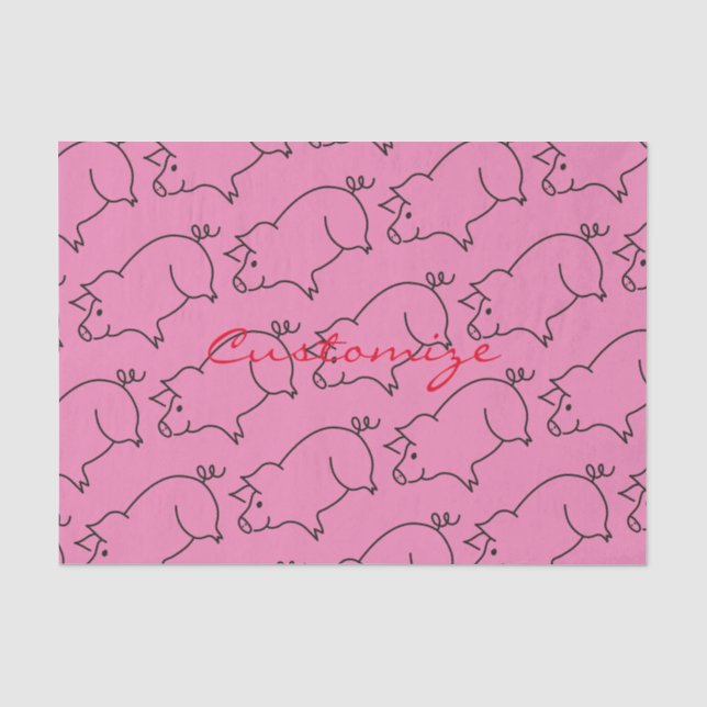 Papier Mousseline Tonnerre d'animal de porc (Recto)