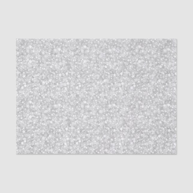 Papier Mousseline Tons blancs Faux Parties scintillant & Étincelles  (Recto)