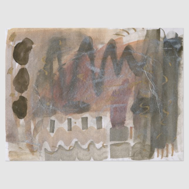 Papier Mousseline Tons chocolatés Abstrait Papier grand format (Recto)