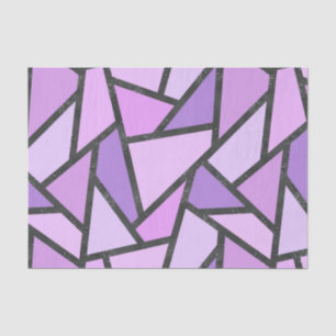 Papier Mousseline Tons du motif en vitrail lilas