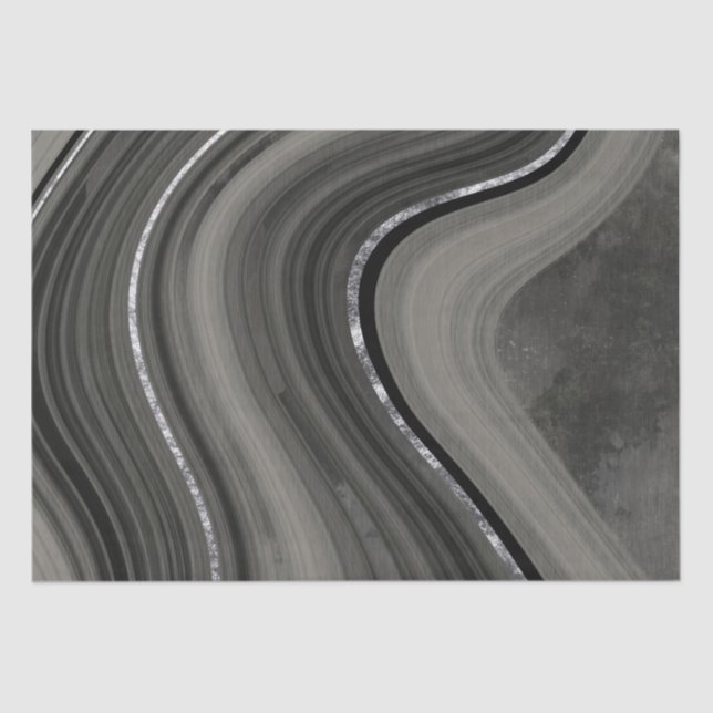 Papier Mousseline Tons gris Abstraits de Faux Stone (Recto)