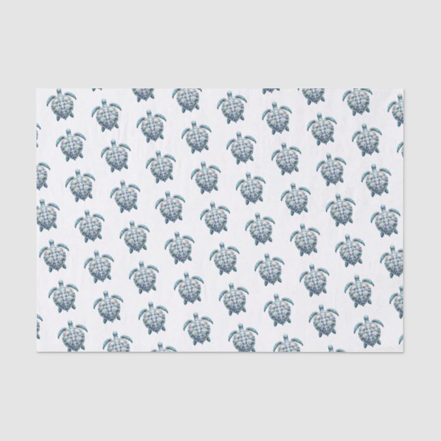 Papier Mousseline Tortue côtière (Recto)