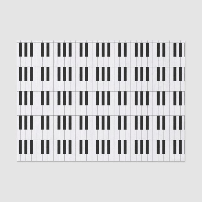 Papier Mousseline Touches de piano (Recto)