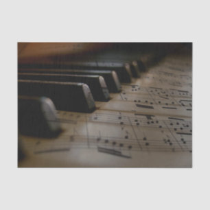 Papier Mousseline Touches de piano de musique antique