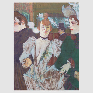 Papier Mousseline Toulouse-Lautrec - La Goulue Arrivée à la Rouge