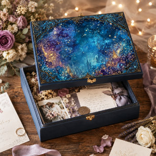 Papier Mousseline Tourbillon Céleste de Nébuleuse Dorée Lumineuse