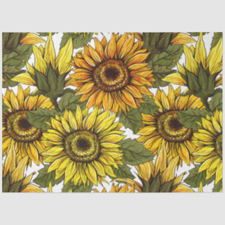 Papier Mousseline Tournesol à main