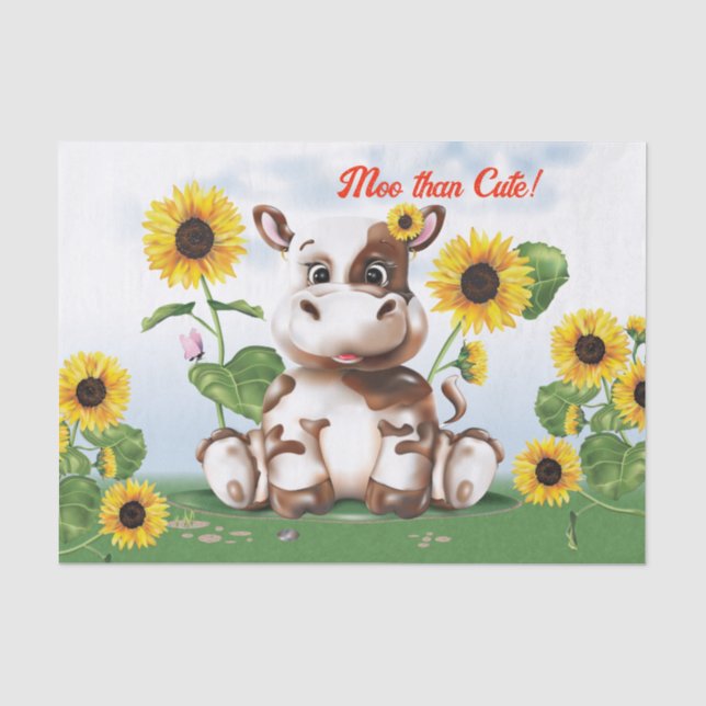 Papier Mousseline Tournesol de vache (Recto)