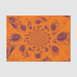 Papier Mousseline Tournesols Abstrait Orange Colonnes d'automne Déco