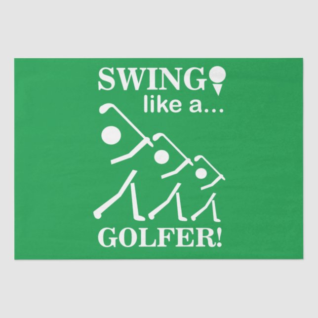 Papier Mousseline Tournez Comme Un Golf De Golfeur (Recto)