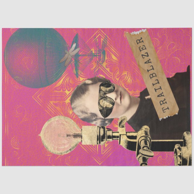 Papier Mousseline Trailblazer Steampunk Pop Art (Recto)