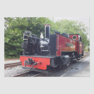 PAPIER MOUSSELINE TRAIN À VAPEUR