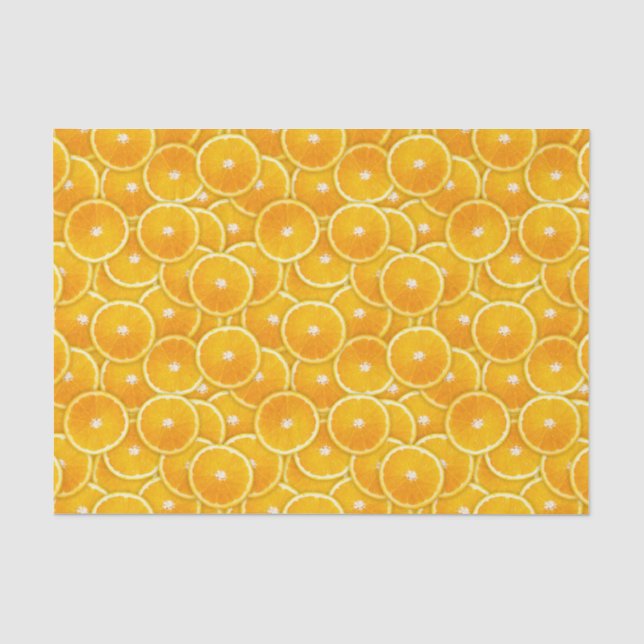 Papier Mousseline Tranches orange (Recto)