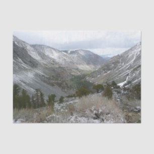 Papier Mousseline Traverser les montagnes neigeuses de la Sierra Nev
