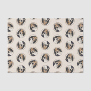 Papier Mousseline Treeing Walker Coonhound Peinture Chien Art origin