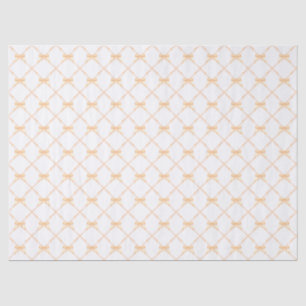 Papier Mousseline Trellis en bambou orange pâle avec vaches