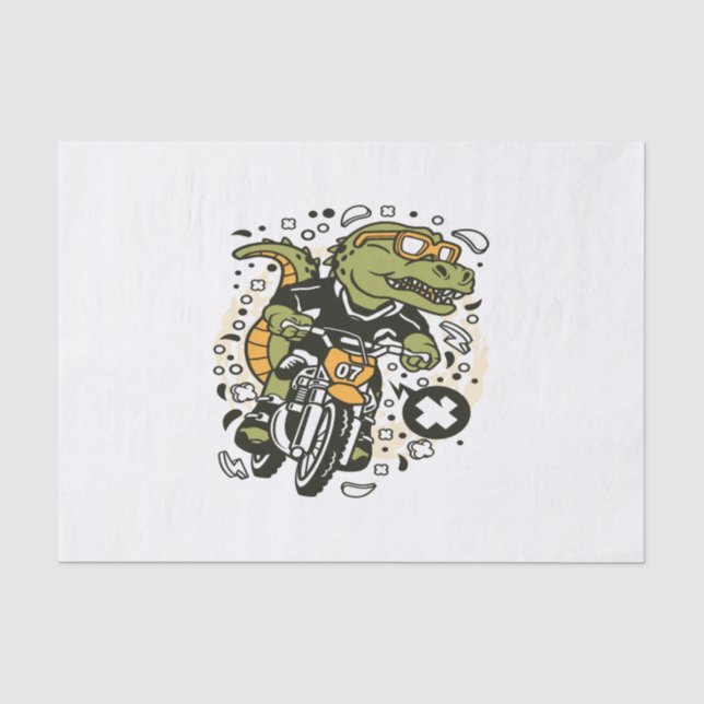 Papier Mousseline Trex Motocross Rider (Recto)