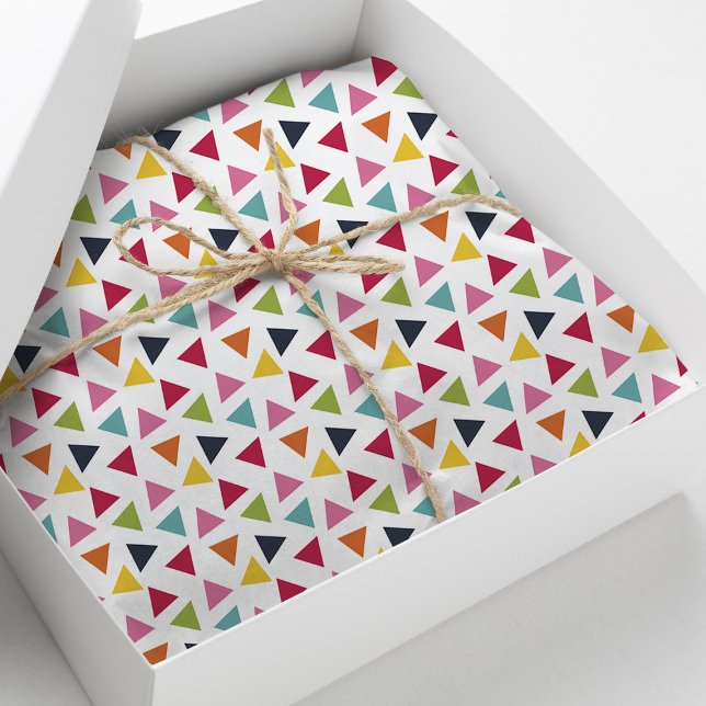 Papier Mousseline Triangles Confetti arc-en-ciel (Créateur téléchargé)