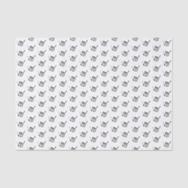 Papier Mousseline Tribal, surf (Recto)