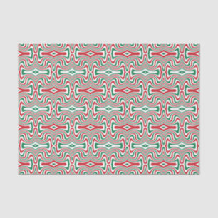 Papier Mousseline Trippy Retro Super Squiggly Motif de Noël