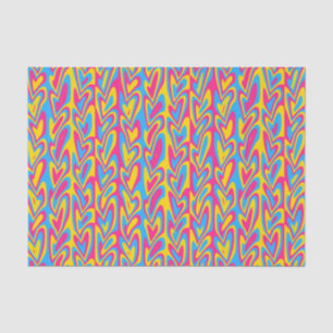 Papier Mousseline Trippy super Hachement Quirky Pansexual Fierté