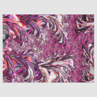 Papier Mousseline Trippy Vibrant Psychedelic Funky Fractal Art