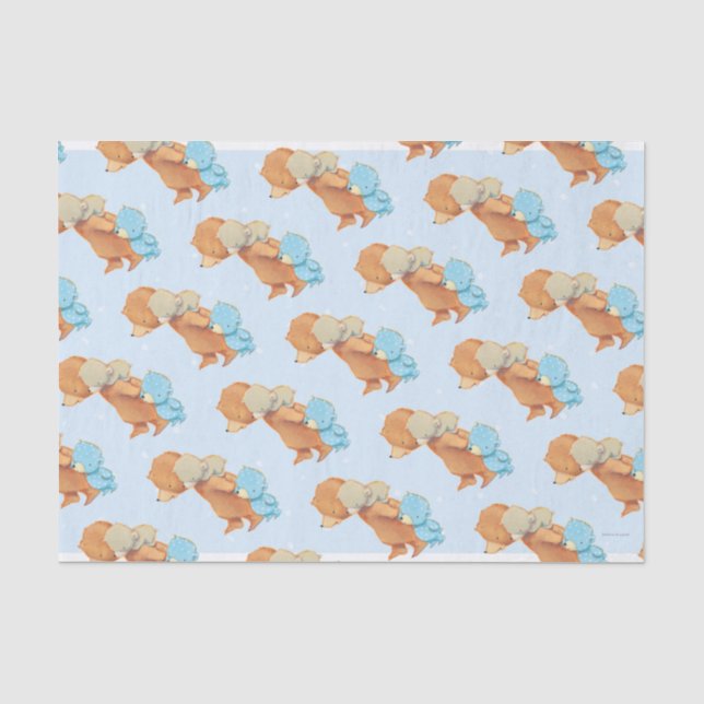 Papier Mousseline Trois amis adorables d'ours (Recto)