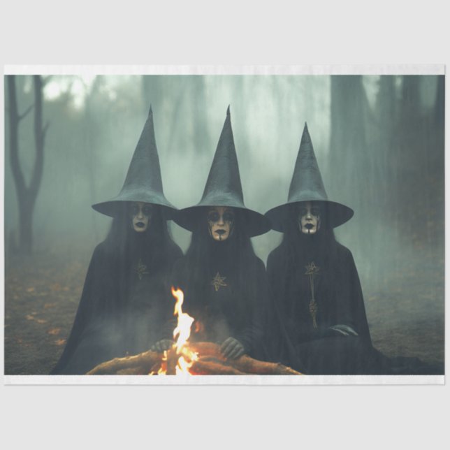 Papier Mousseline Trois Sorcières 2 Papier Découpage (Recto)