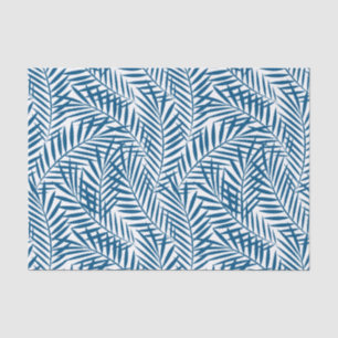 Papier Mousseline Tropcal bleu